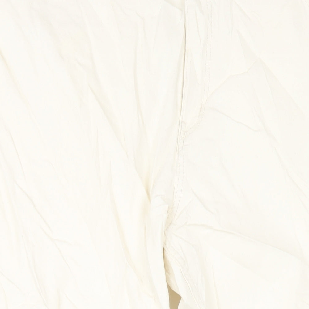 Womens UK Size 24 Marks and Spencer Slim Fit Straight Ivory Jeans