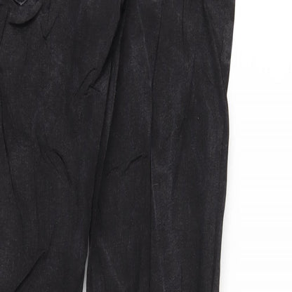 Easy Mens Black Cotton Straight Jeans Size 32 in L32 in Slim Zip