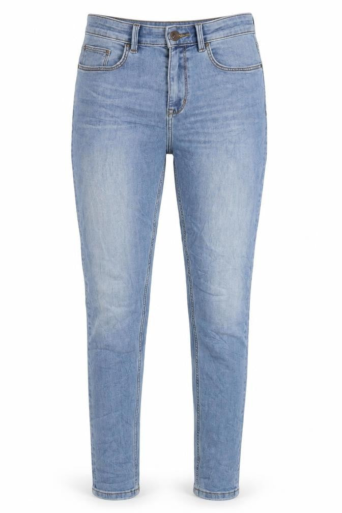 Marks & Spencer Womens Blue Cotton Skinny Jeans Size 12 L29 in Regular Zip