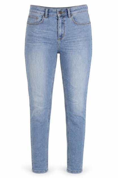 Marks & Spencer Womens Blue Cotton Skinny Jeans Size 12 L29 in Regular Zip