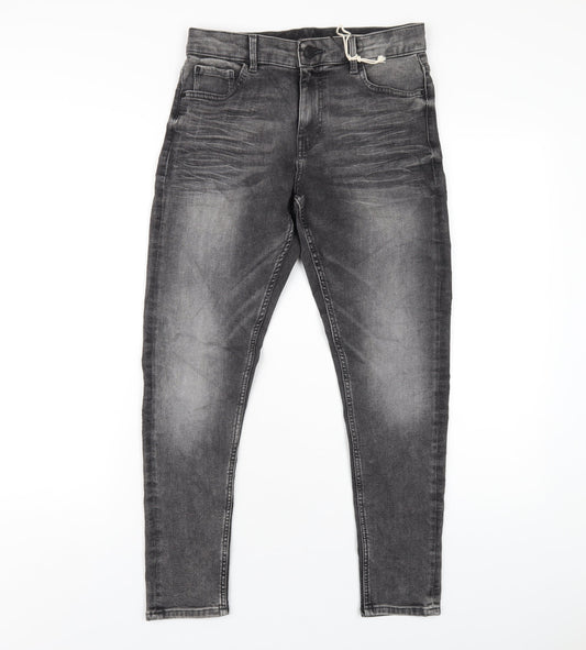 Womens UK Size 10 Marks and Spencer Regular Fit Skinny Grey Jeans