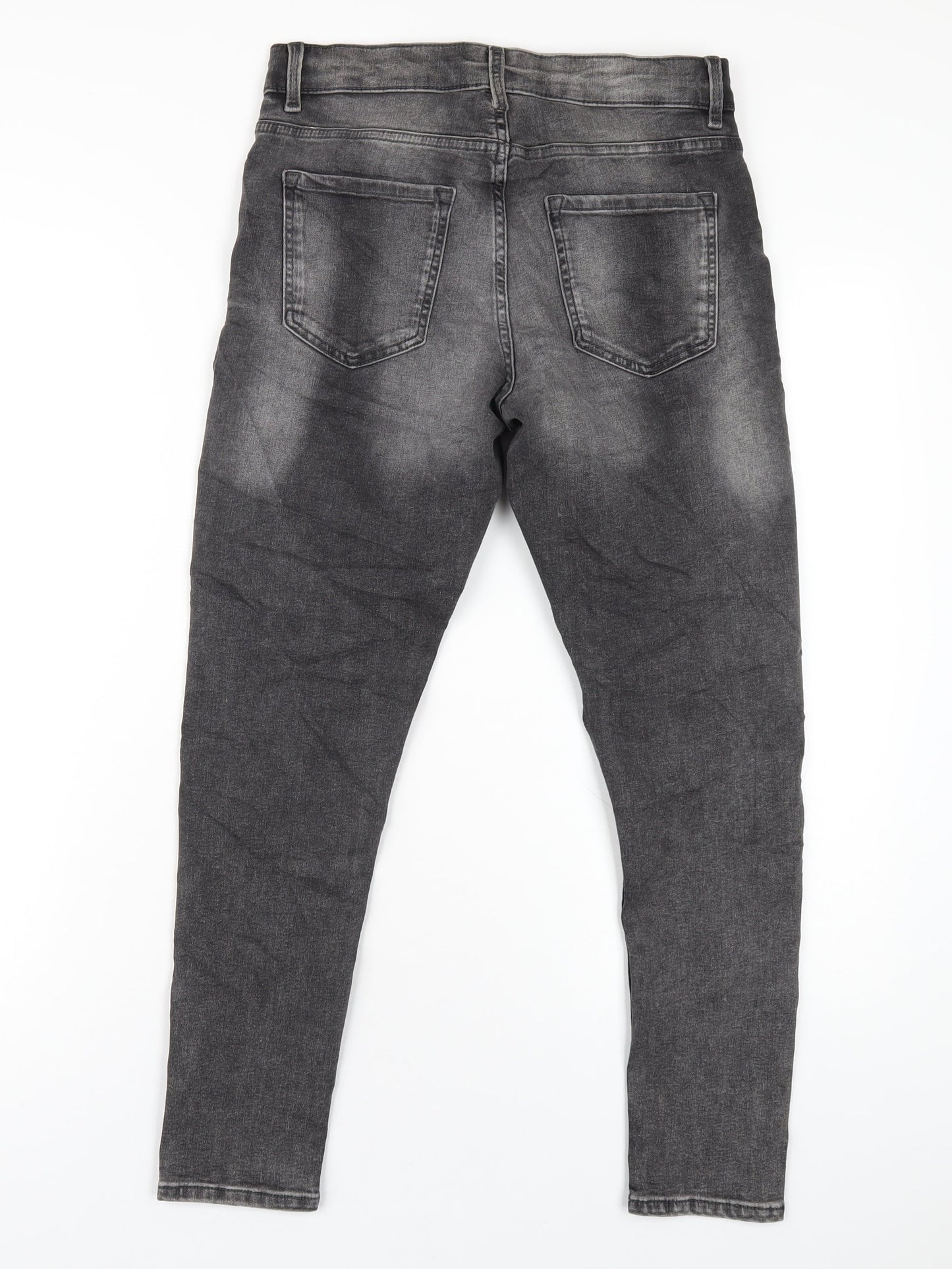 Womens UK Size 10 Marks and Spencer Regular Fit Skinny Grey Jeans
