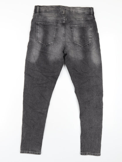 Womens UK Size 10 Marks and Spencer Regular Fit Skinny Grey Jeans