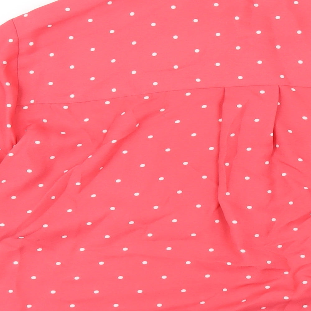 Womens UK Size 18 Marks and Spencer Pink Basic Button-Up
