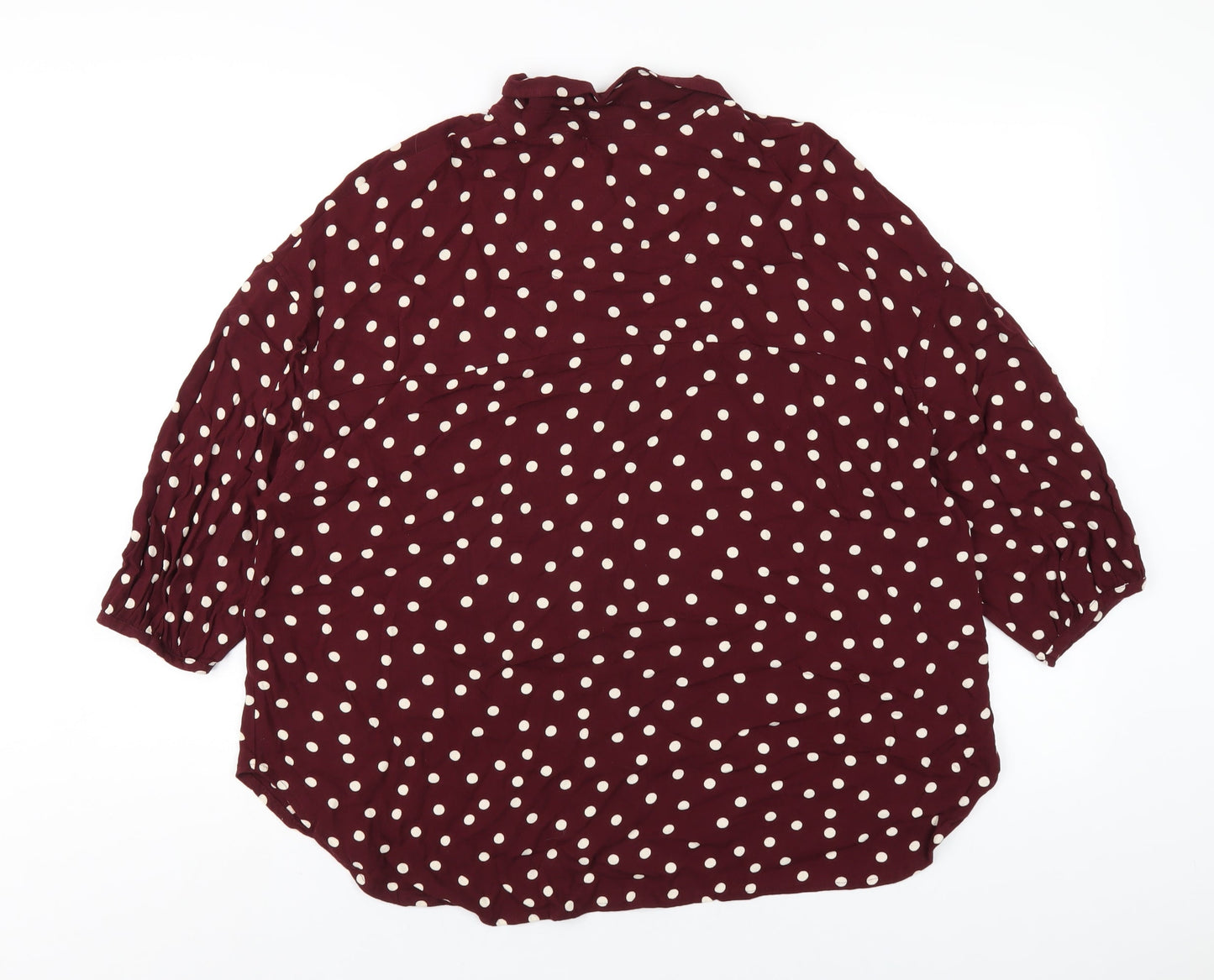 Womens UK Size 12 NEXT Purple Basic Button-Up