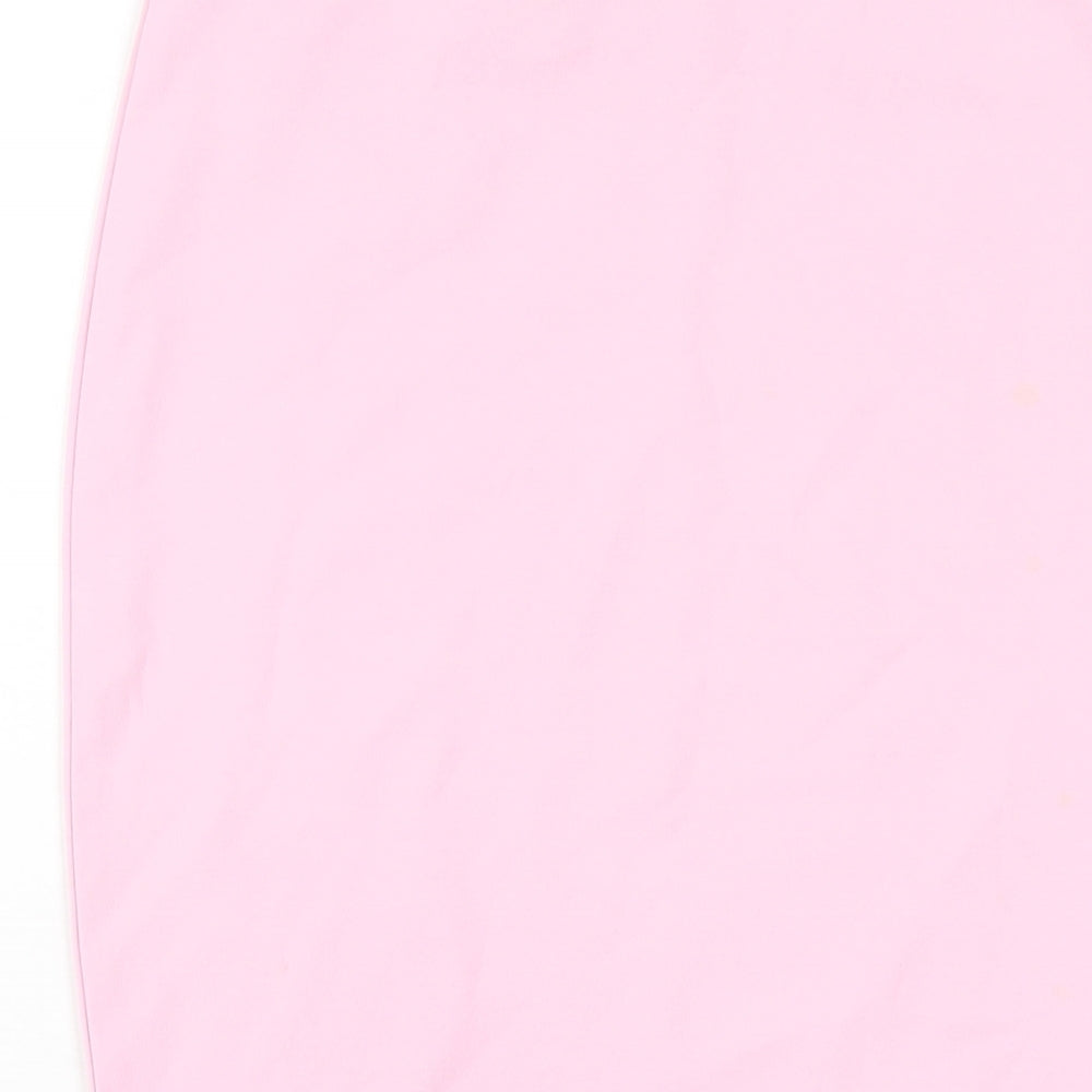 Fashionkilla Womens Pink Polyester Straight & Pencil Skirt Size 12
