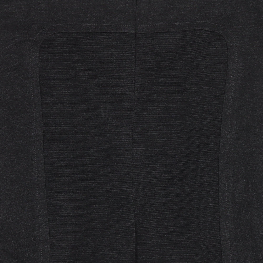 Marks and Spencer Womens Grey Acrylic Straight & Pencil Skirt Size 14 Zip