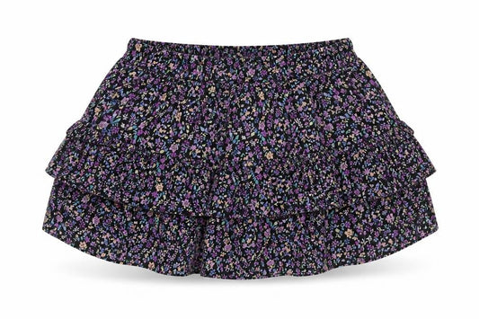 Marks & Spencer Girls Multicoloured Floral Polyester A-Line Skirt Size 13-14 Years Regular Pull On