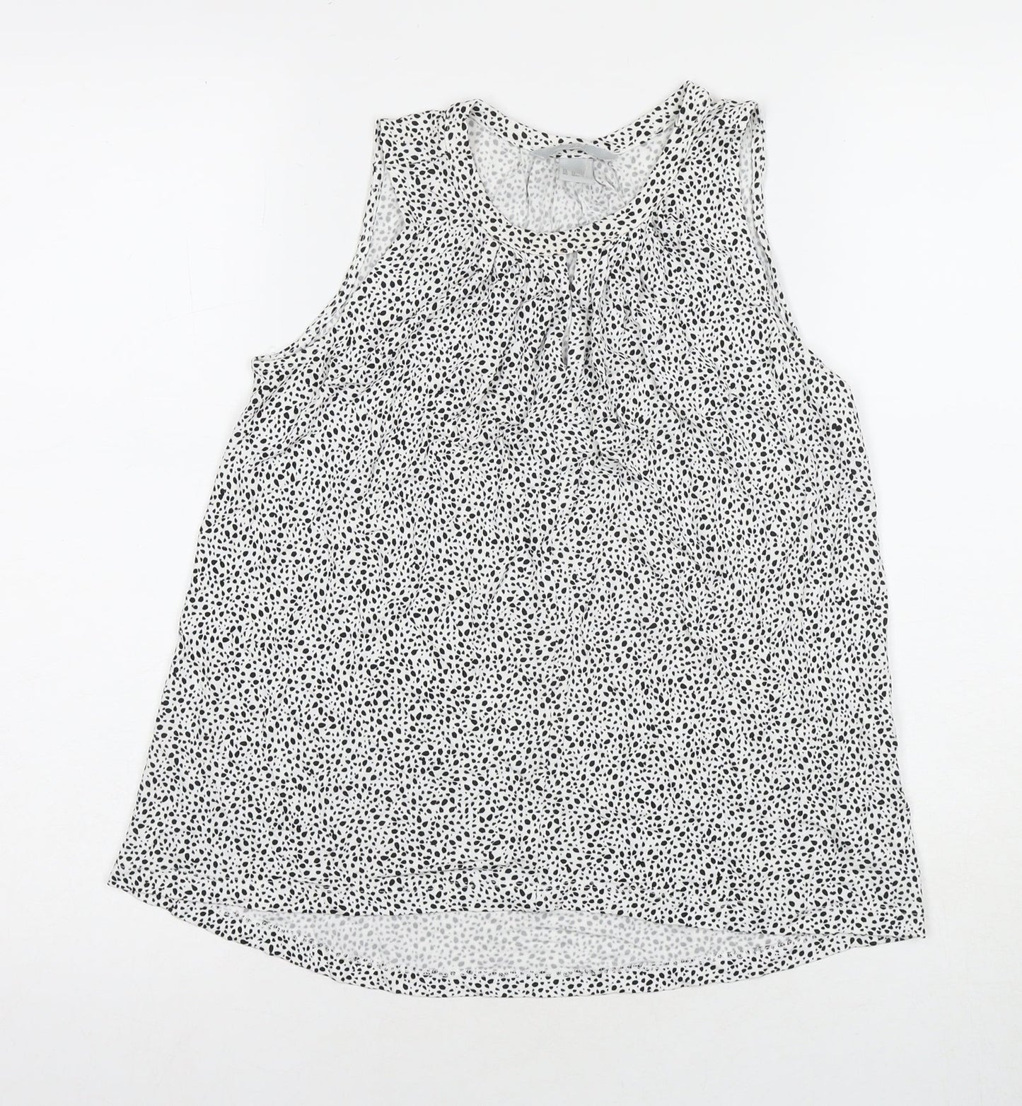 Womens UK Size XS H&M White Basic Tank