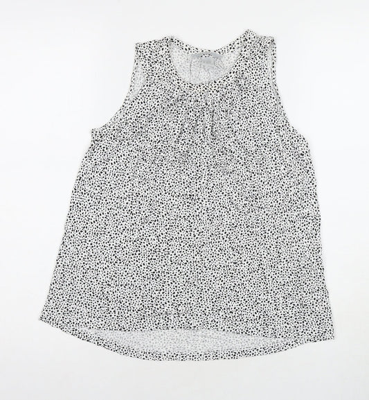 Womens UK Size XS H&M White Basic Tank