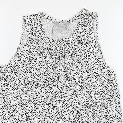 Womens UK Size XS H&M White Basic Tank