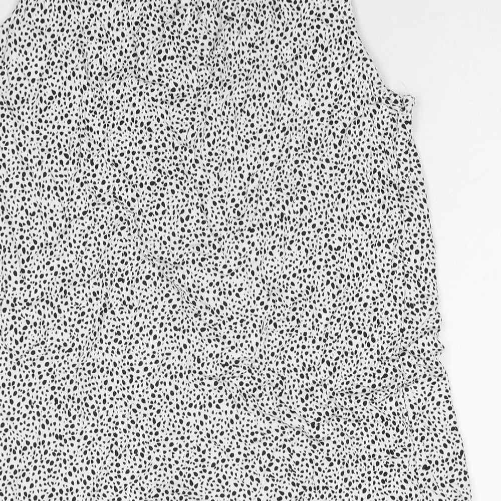 Womens UK Size XS H&M White Basic Tank