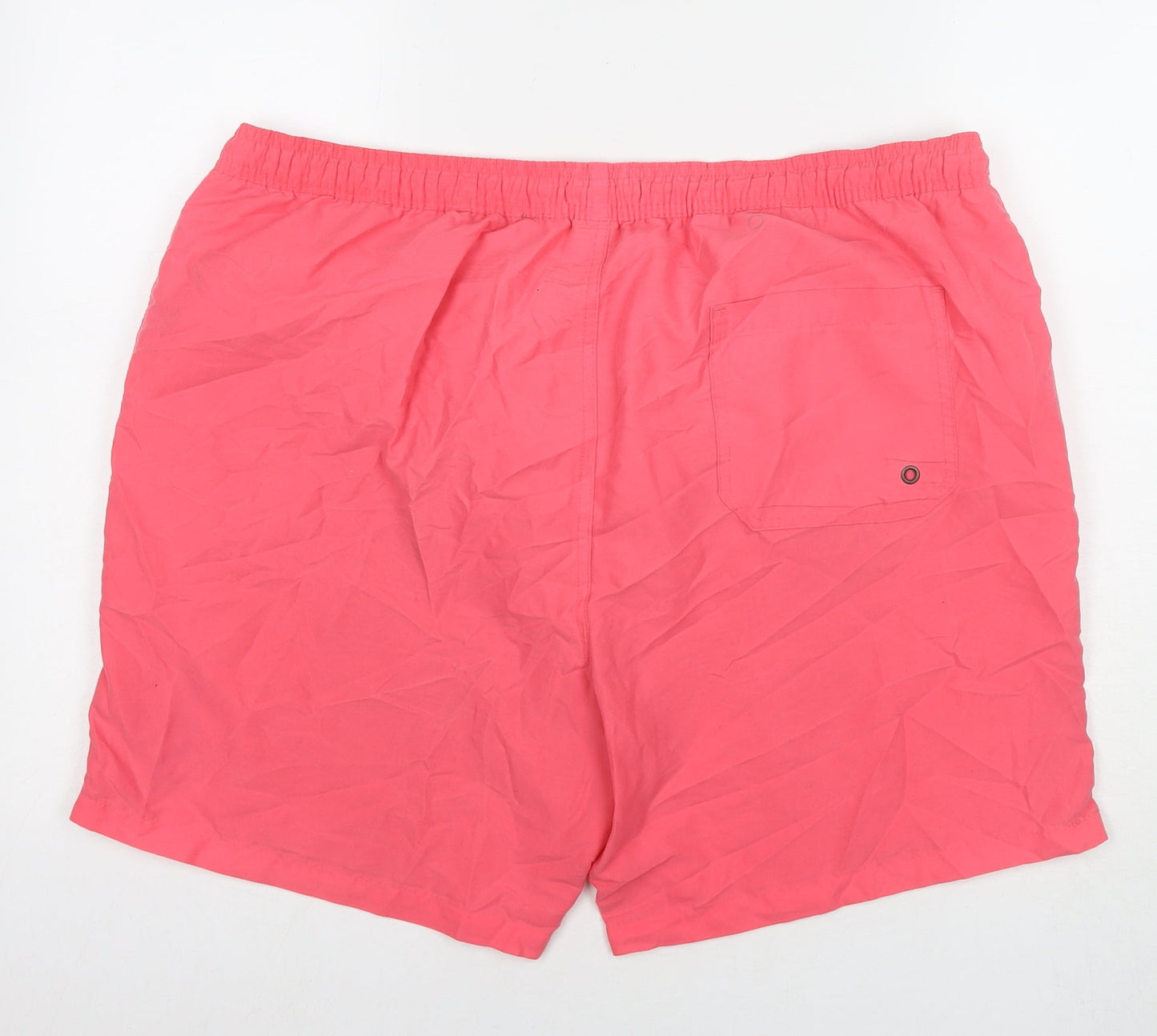 Lincoln Mens Pink Polyester Athletic Shorts Size XL L6 in Regular Drawstring - Swim Shorts