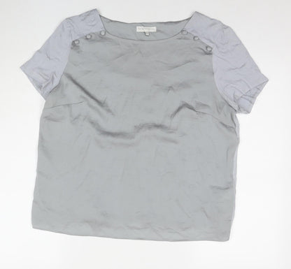 Womens UK Size 16 RJR.John Rocha Grey Basic T-Shirt