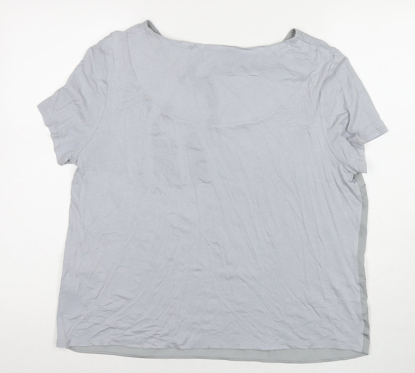 Womens UK Size 16 RJR.John Rocha Grey Basic T-Shirt