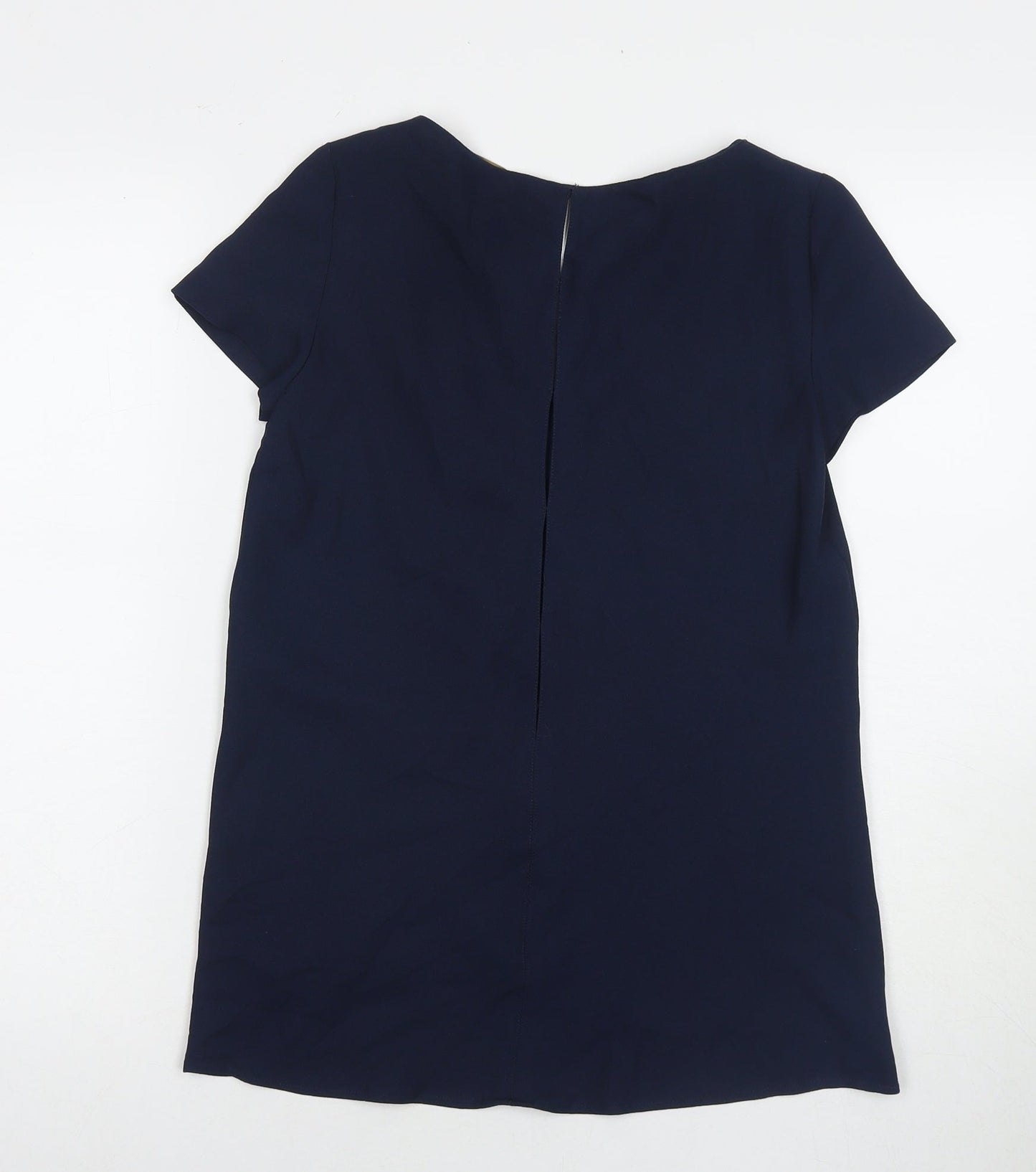 Womens UK Size XS Zara Blue Tunic T-Shirt