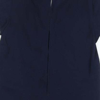 Womens UK Size XS Zara Blue Tunic T-Shirt
