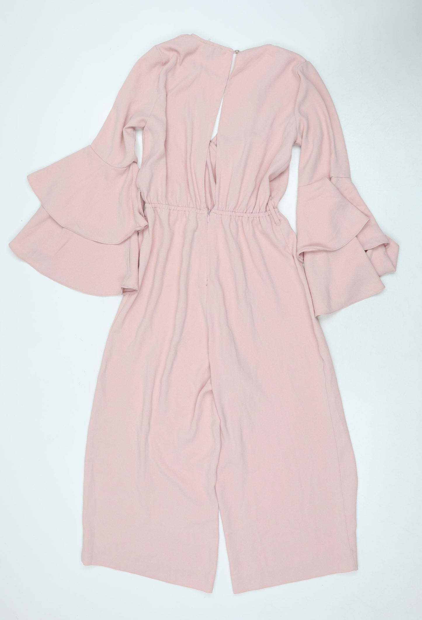 River Island Womens Pink Polyester Jumpsuit One-Piece Size 10 L20 in Zip