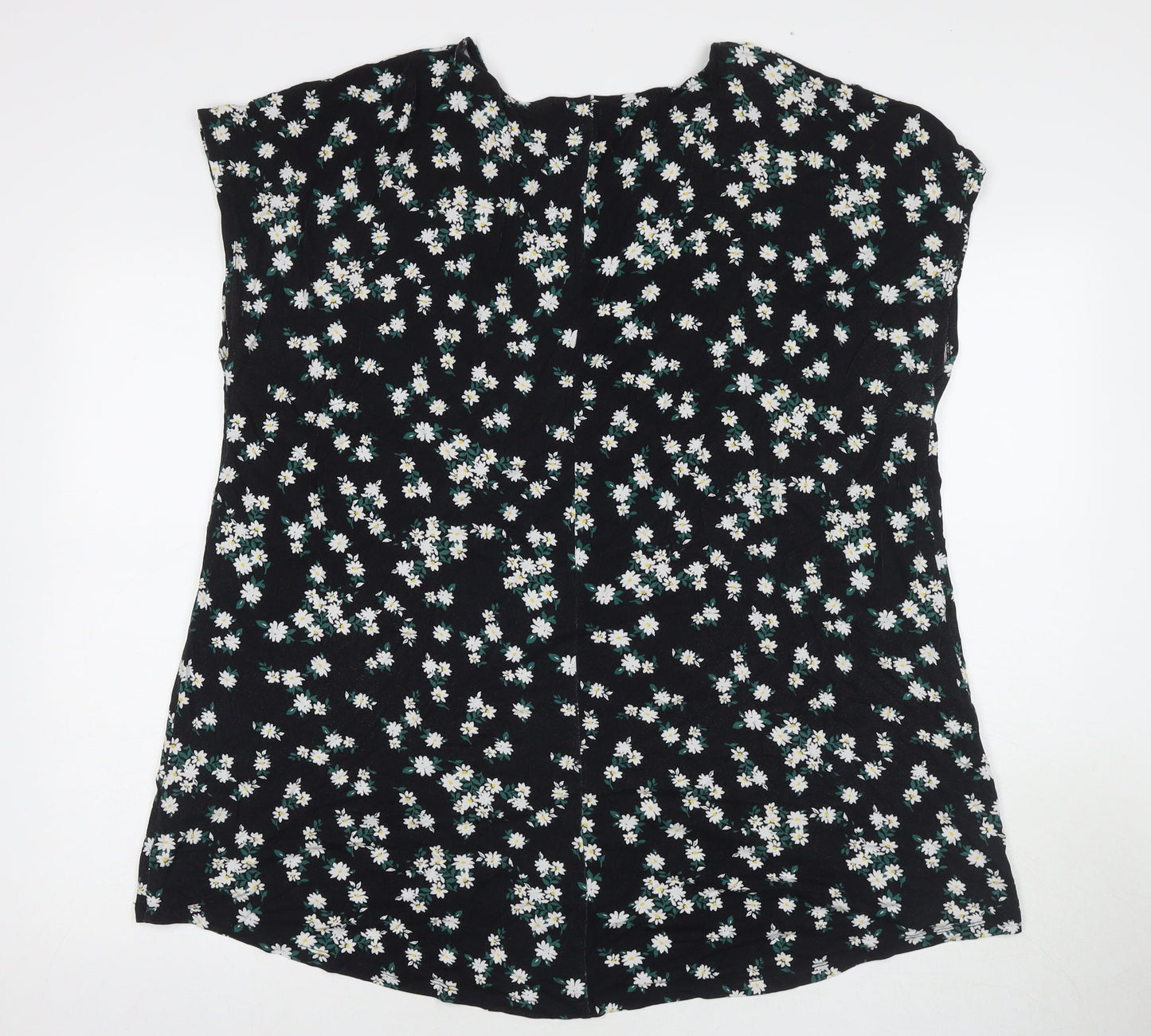Womens UK Size 20 Very Black Basic T-Shirt