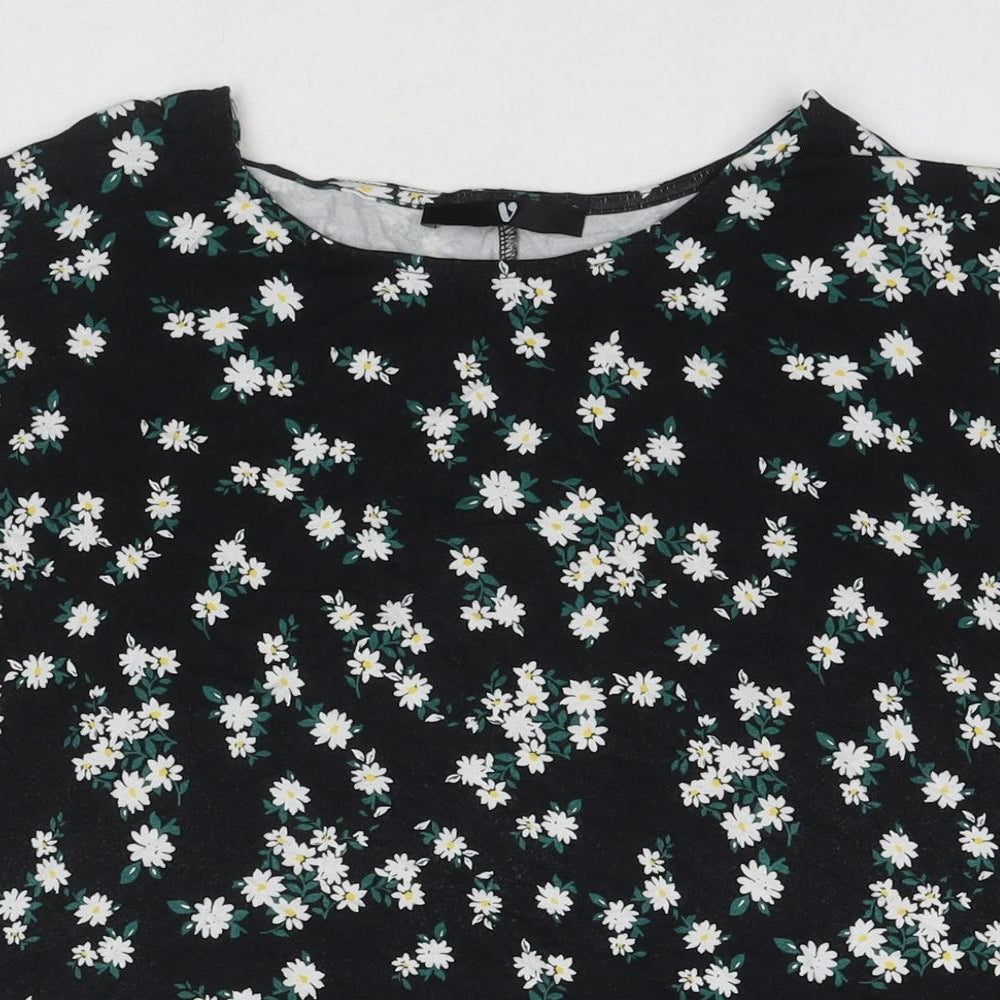 Womens UK Size 20 Very Black Basic T-Shirt