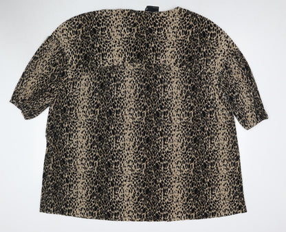 Womens UK Size 16 ASOS Brown Tunic T-Shirt