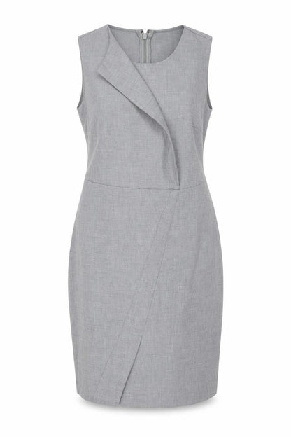 Next Womens Grey Polyester A-Line Size 14 Round Neck Zip