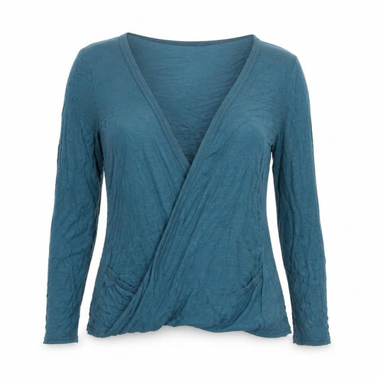 Womens UK Size 14 New Look Blue Kimono T-Shirt