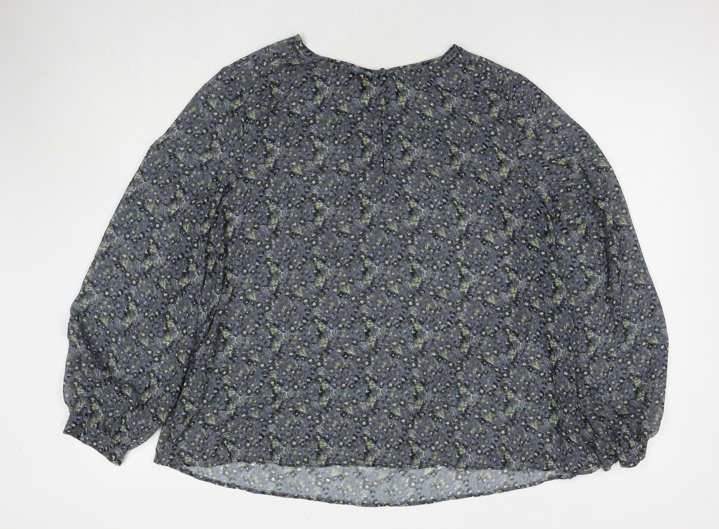 Womens UK Size 18 NEXT Grey Basic Blouse