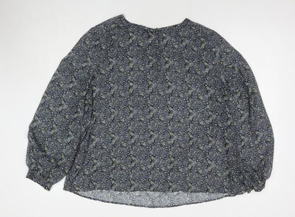 Womens UK Size 18 NEXT Grey Basic Blouse