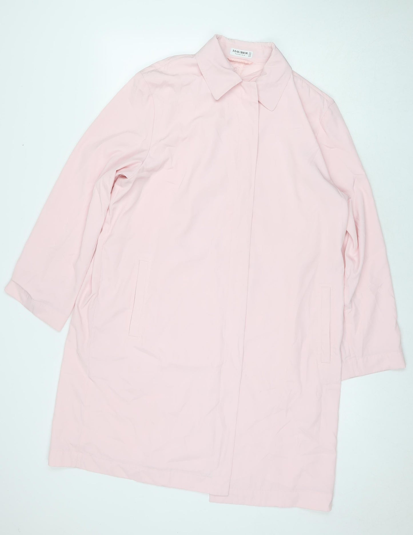 Hauber Womens Pink Jacket Size 14 Button