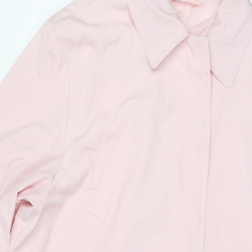 Hauber Womens Pink Jacket Size 14 Button