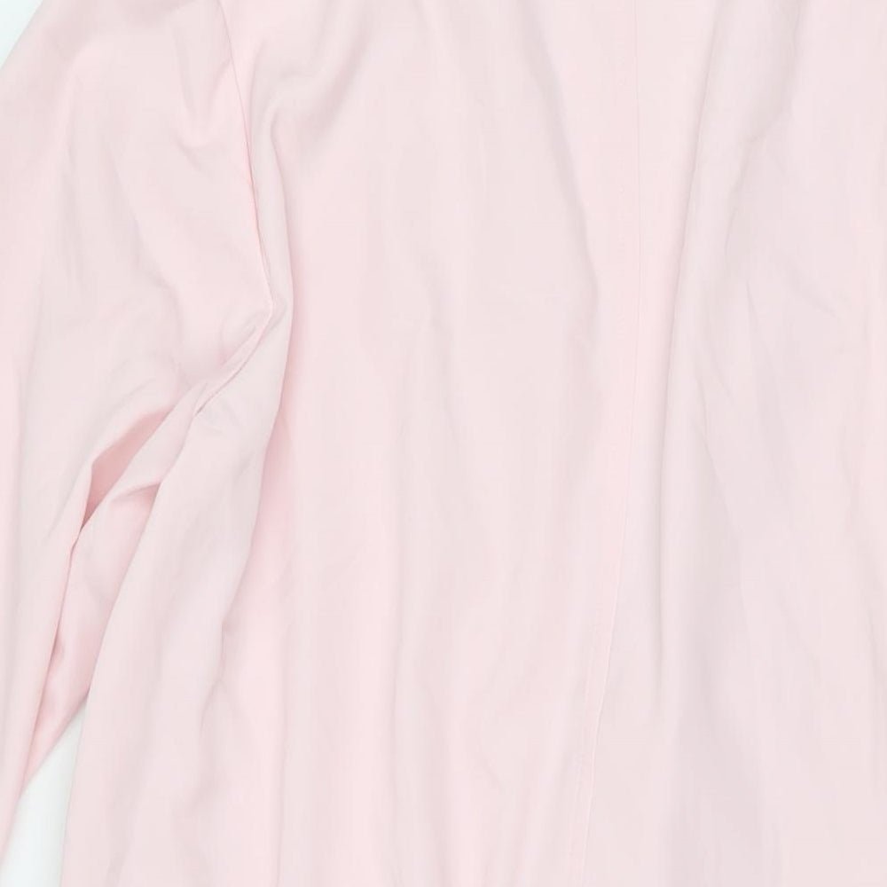 Hauber Womens Pink Jacket Size 14 Button
