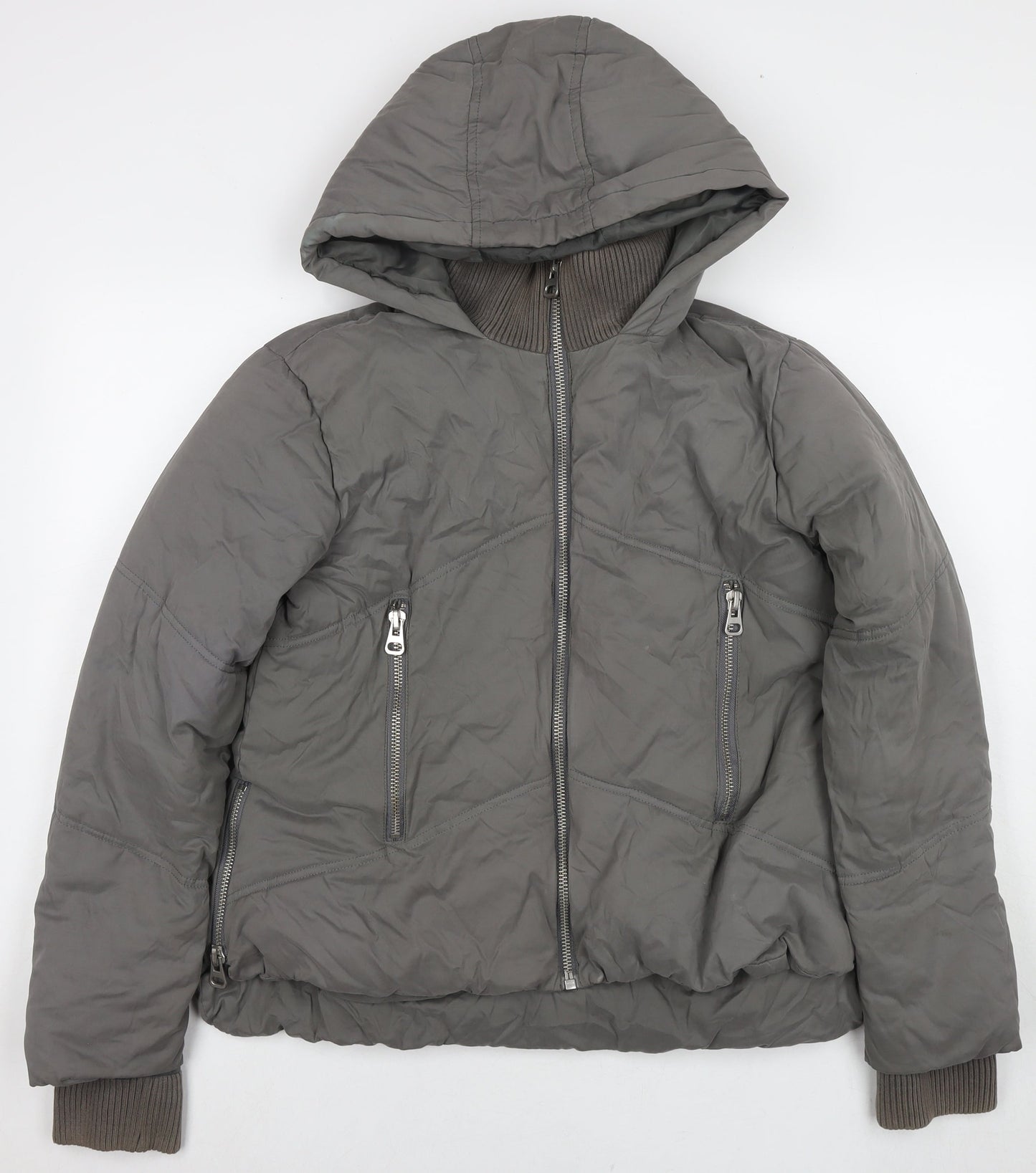 Womens UK Size 10 ASOS Grey Puffer Jacket
