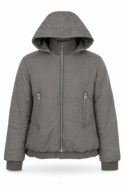 Womens UK Size 10 ASOS Grey Puffer Jacket