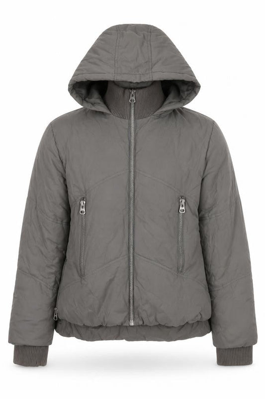 Womens UK Size 10 ASOS Grey Puffer Jacket