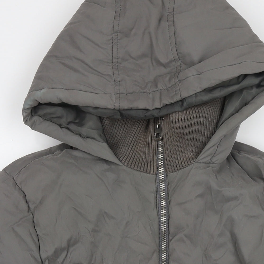 Womens UK Size 10 ASOS Grey Puffer Jacket