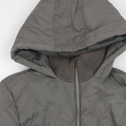 Womens UK Size 10 ASOS Grey Puffer Jacket