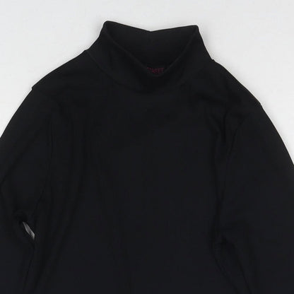 Womens UK Size 10 Edge Street Black Basic T-Shirt