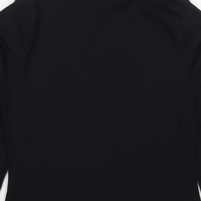 Womens UK Size 10 Edge Street Black Basic T-Shirt