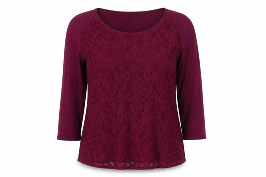 Marks & Spencer Womens Purple Viscose Basic Blouse Size 16 Round Neck