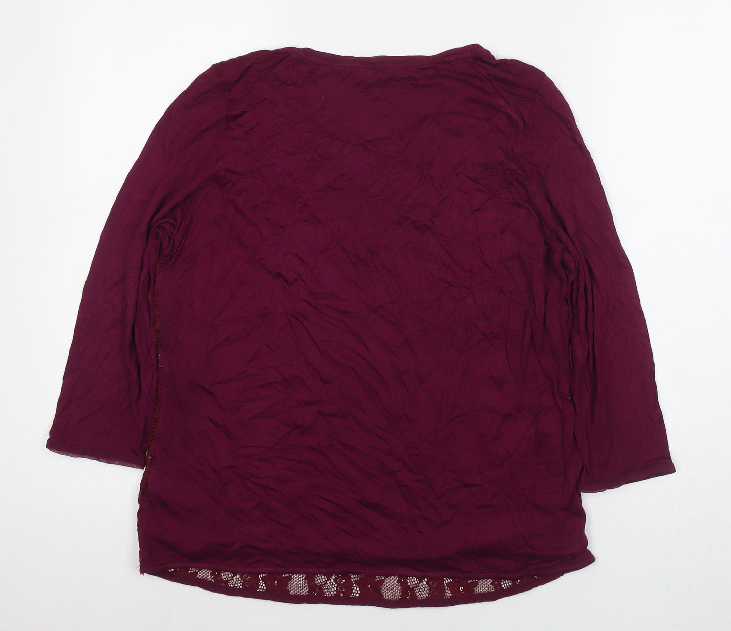 Womens UK Size 16 Marks and Spencer Purple Basic Blouse