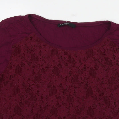 Womens UK Size 16 Marks and Spencer Purple Basic Blouse