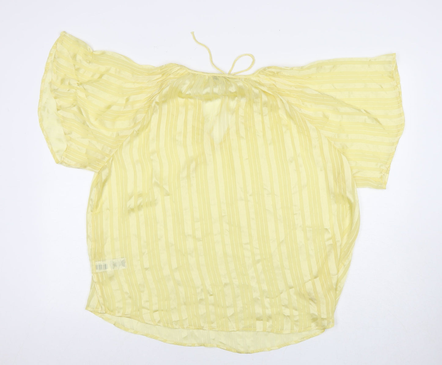 Womens UK Size 10 NEXT Yellow Basic T-Shirt