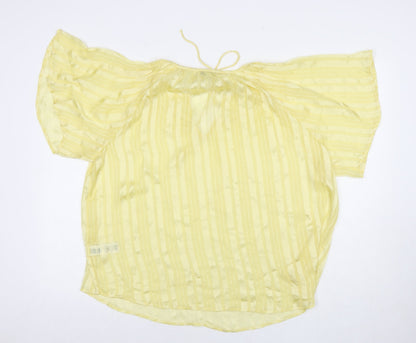 Womens UK Size 10 NEXT Yellow Basic T-Shirt