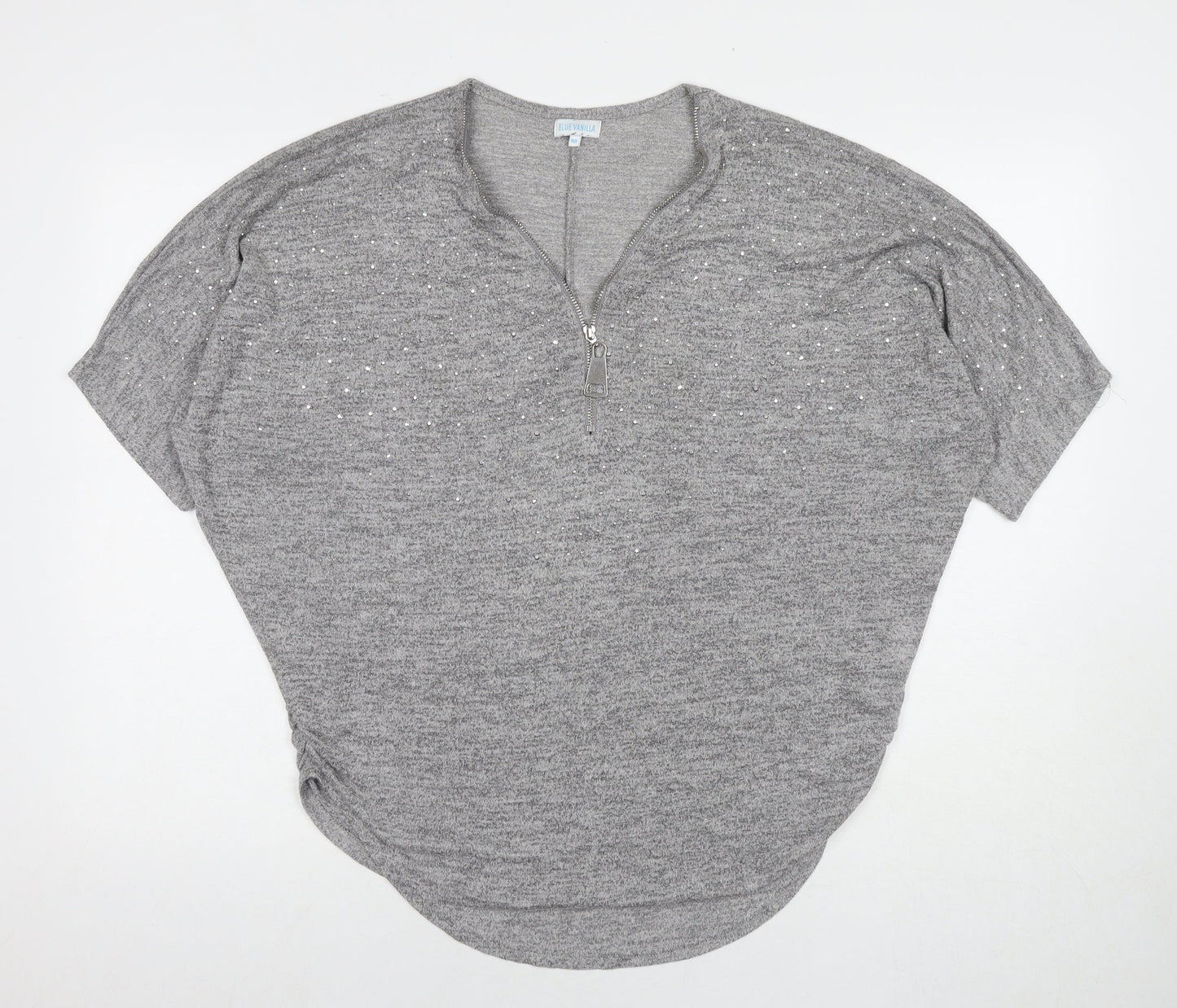 Womens UK Size M Blue Vanilla Grey Pullover Jumper