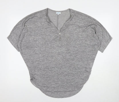 Womens UK Size M Blue Vanilla Grey Pullover Jumper