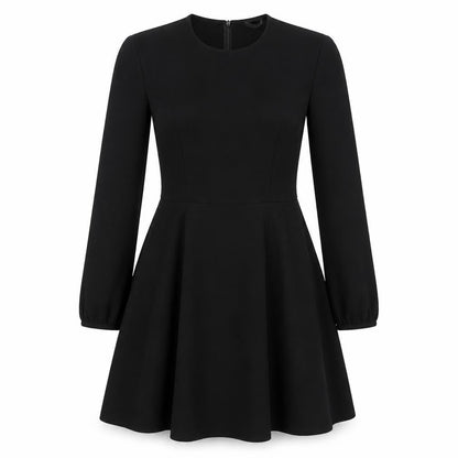 Zara Womens Black Polyester Fit & Flare Size S Round Neck Pullover