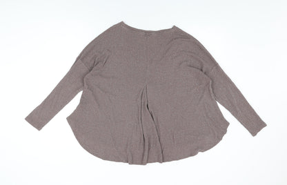 Womens UK Size 10 NEXT Brown Basic T-Shirt