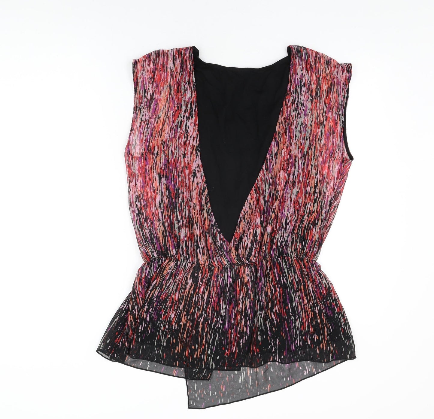 Womens UK Size 12 Marks and Spencer Black Basic Blouse