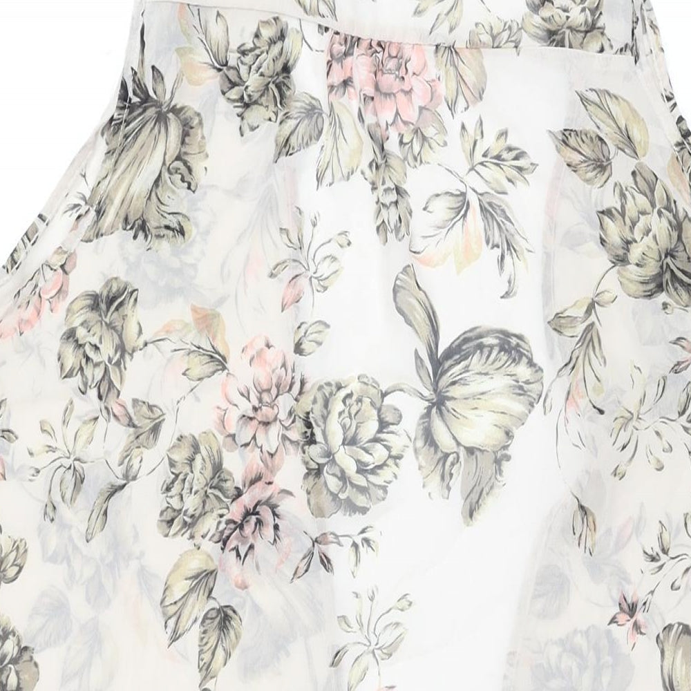 Womens UK Size 12 New Look Beige Basic Blouse